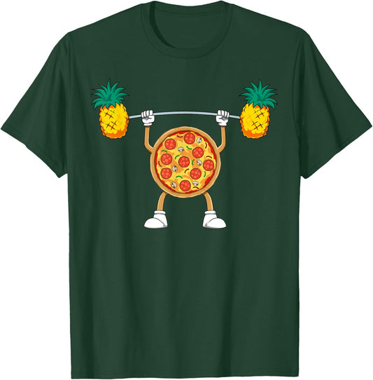 Pizza Lifting Pineapple Pizza Hawaiian Pizza Workout Gym T-Shirt - T-Shirt | Forest