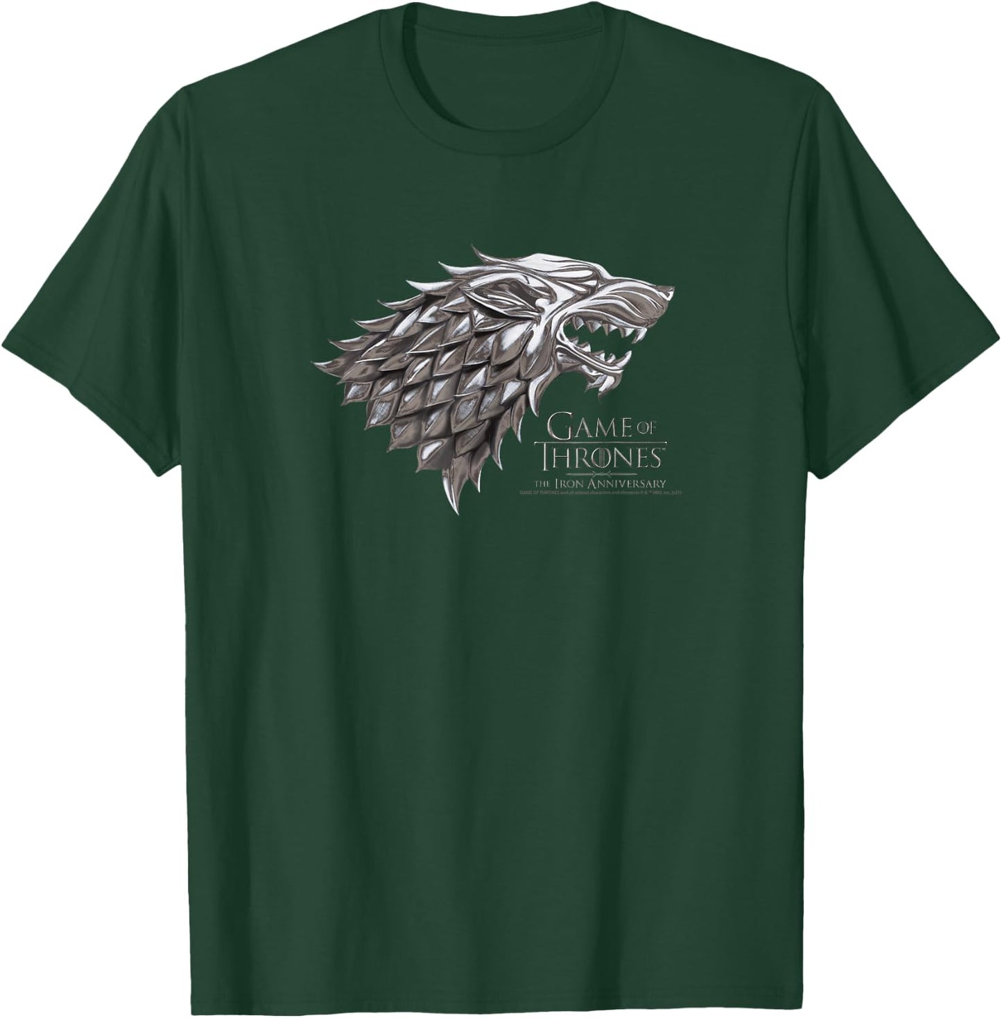 Game Of Thrones Iron Wolf Logo T-Shirt - T-Shirt | Forest