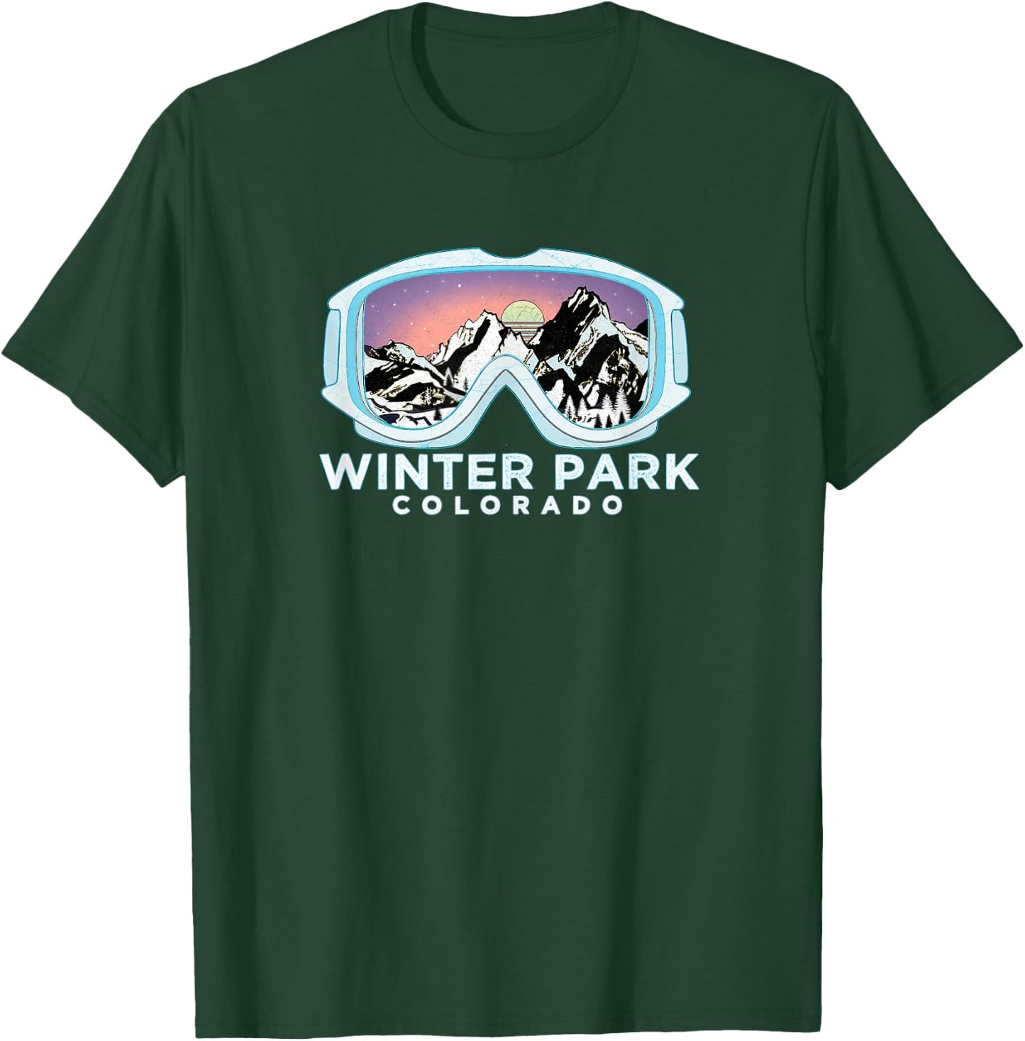 Winter Park Ski Design / Winter Park, CO Skiing Snow Gift T-Shirt - T-Shirt | Forest