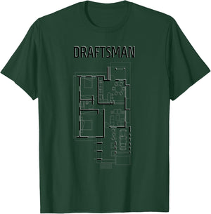 Draftsman floor plan architect T-Shirt - T-Shirt | Forest
