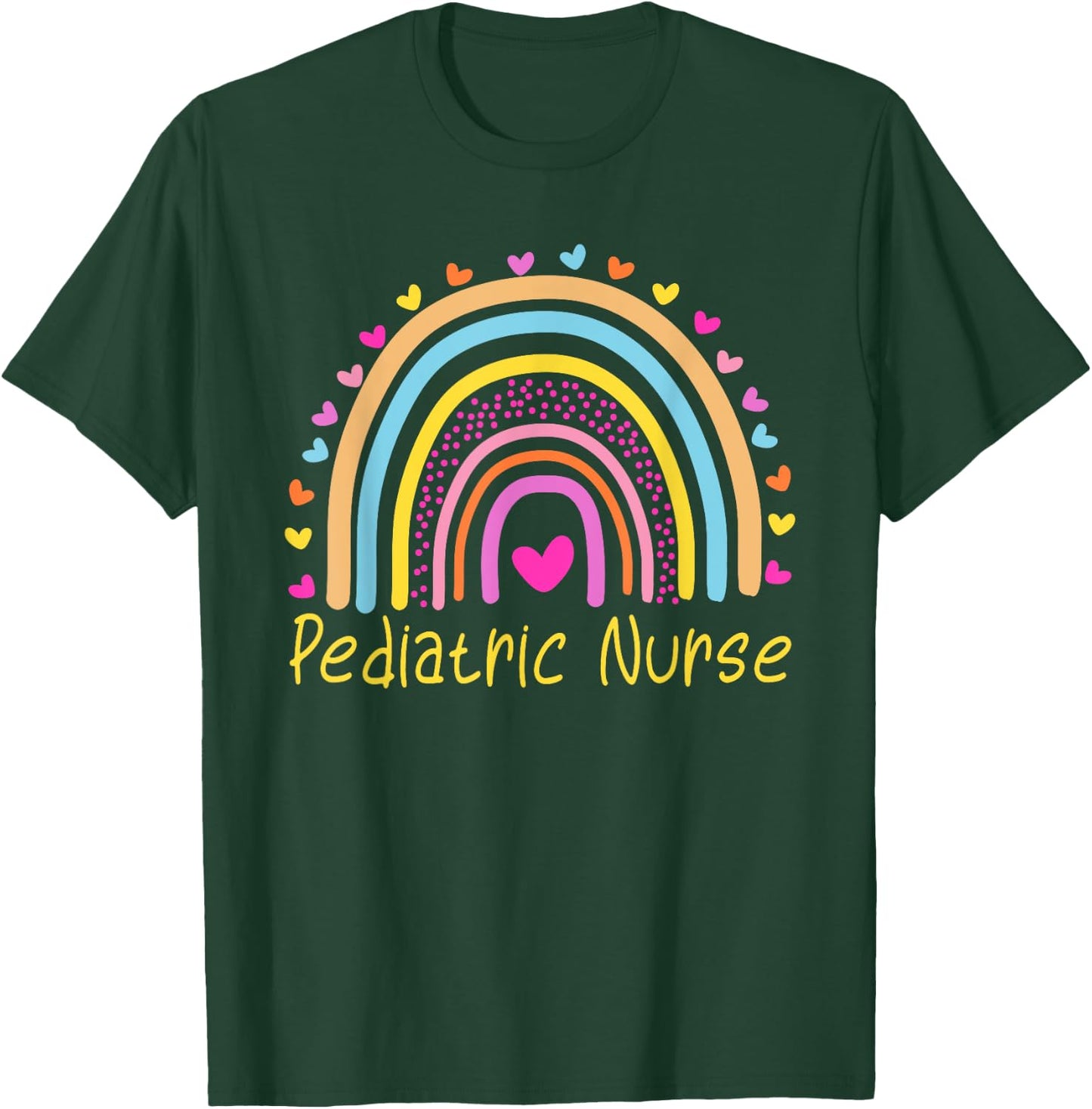 Pediatric Nurse Rainbow T-Shirt - T-Shirt | Forest