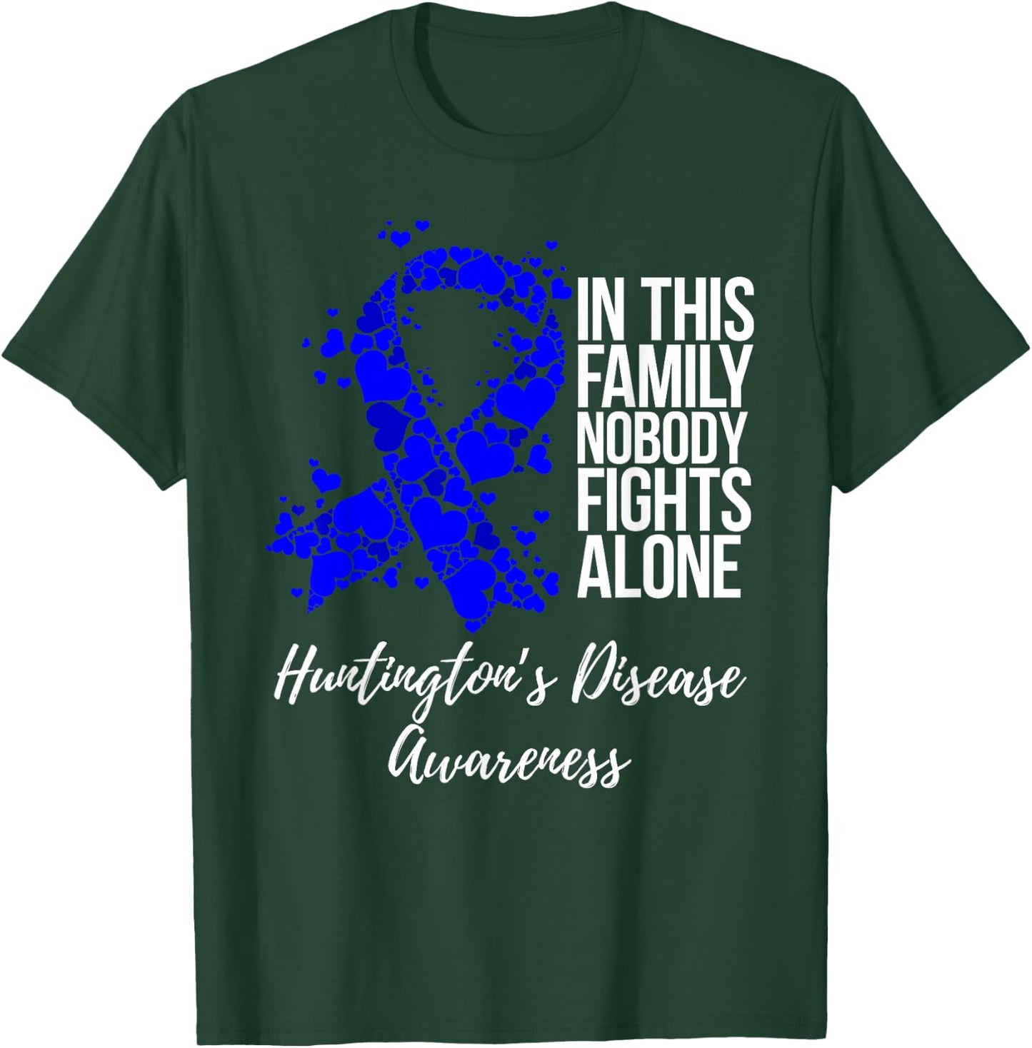 Family Support Huntington’s Disease Awareness T-Shirt - T-Shirt | Forest