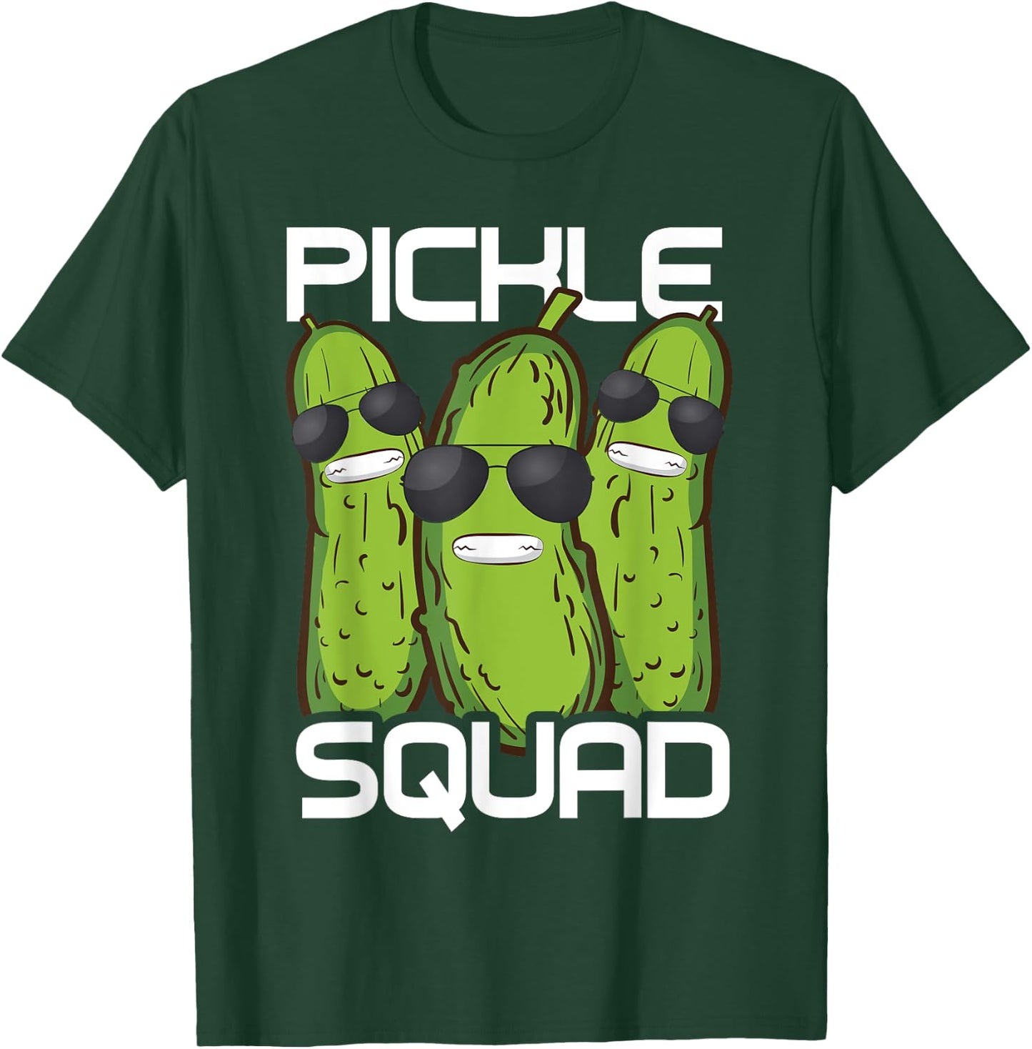 Funny Pickle Squad Novelty Gift Men Kids Big Dill Gang Lover T-Shirt - T-Shirt | Forest