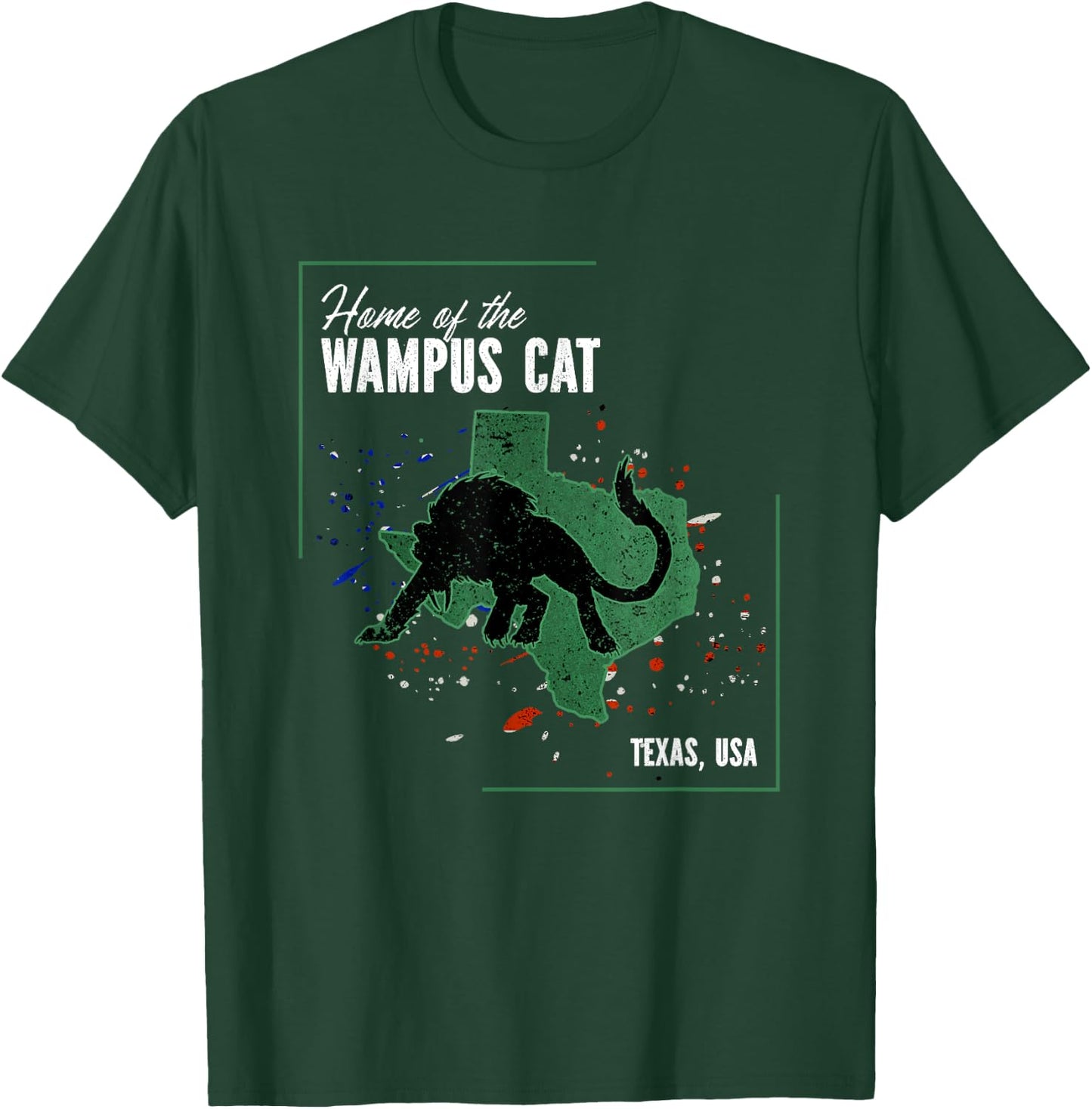 Texas - Cryptids Home of the Wampus Cat Women Kids T-Shirt - T-Shirt | Forest