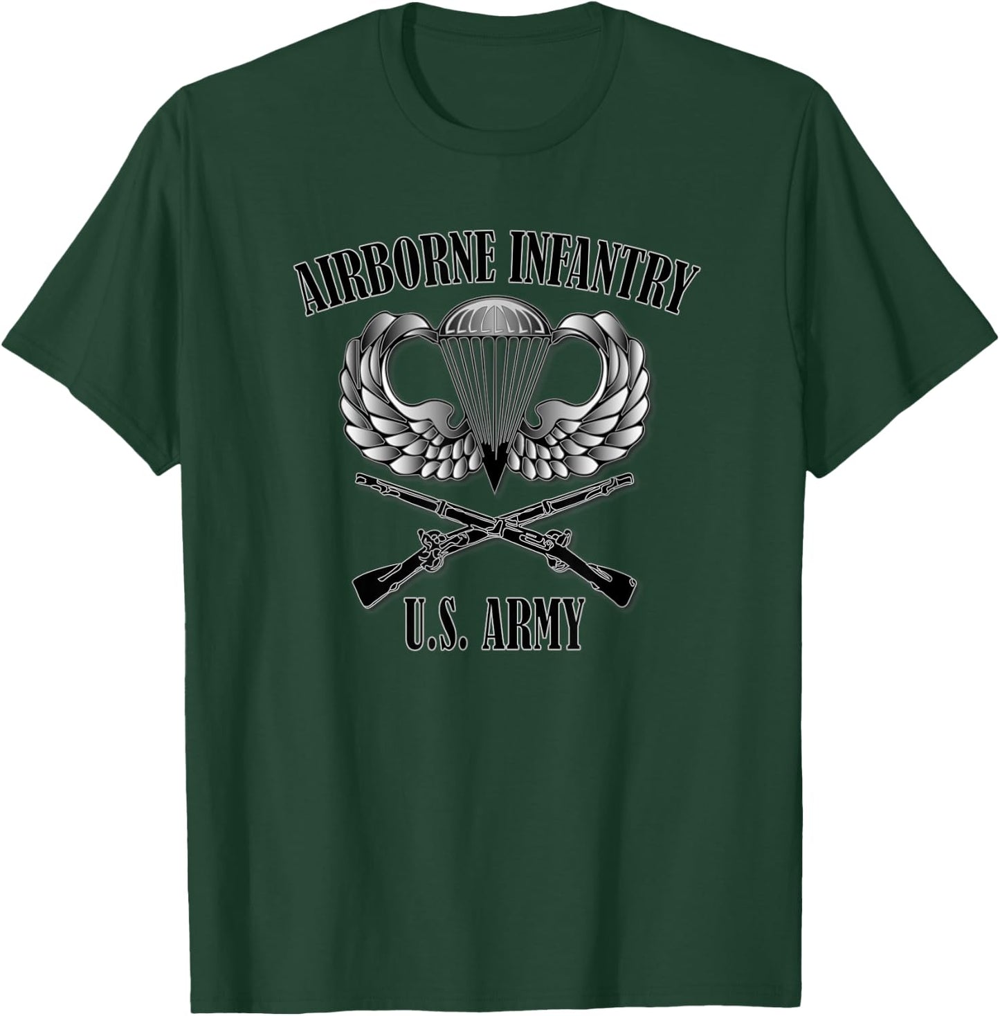Relaxed Lifestyle Products U.S. Army Airborne Infantry T-Shirt - T-Shirt | Forest
