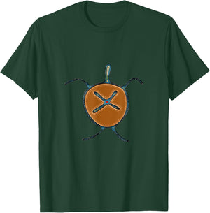 Taino Turtle Symbol Puerto Rico Indigenous T-Shirt - T-Shirt | Forest