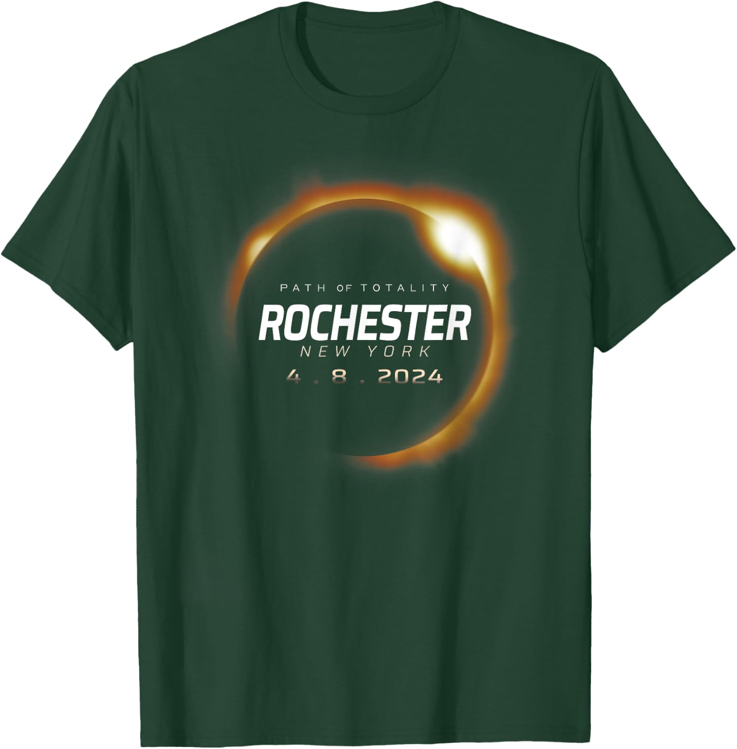 Total Solar Eclipse 2024 Rochester New York April 8 2024 T-Shirt - T-Shirt | Forest