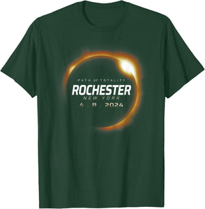 Total Solar Eclipse 2024 Rochester New York April 8 2024 T-Shirt - T-Shirt | Forest