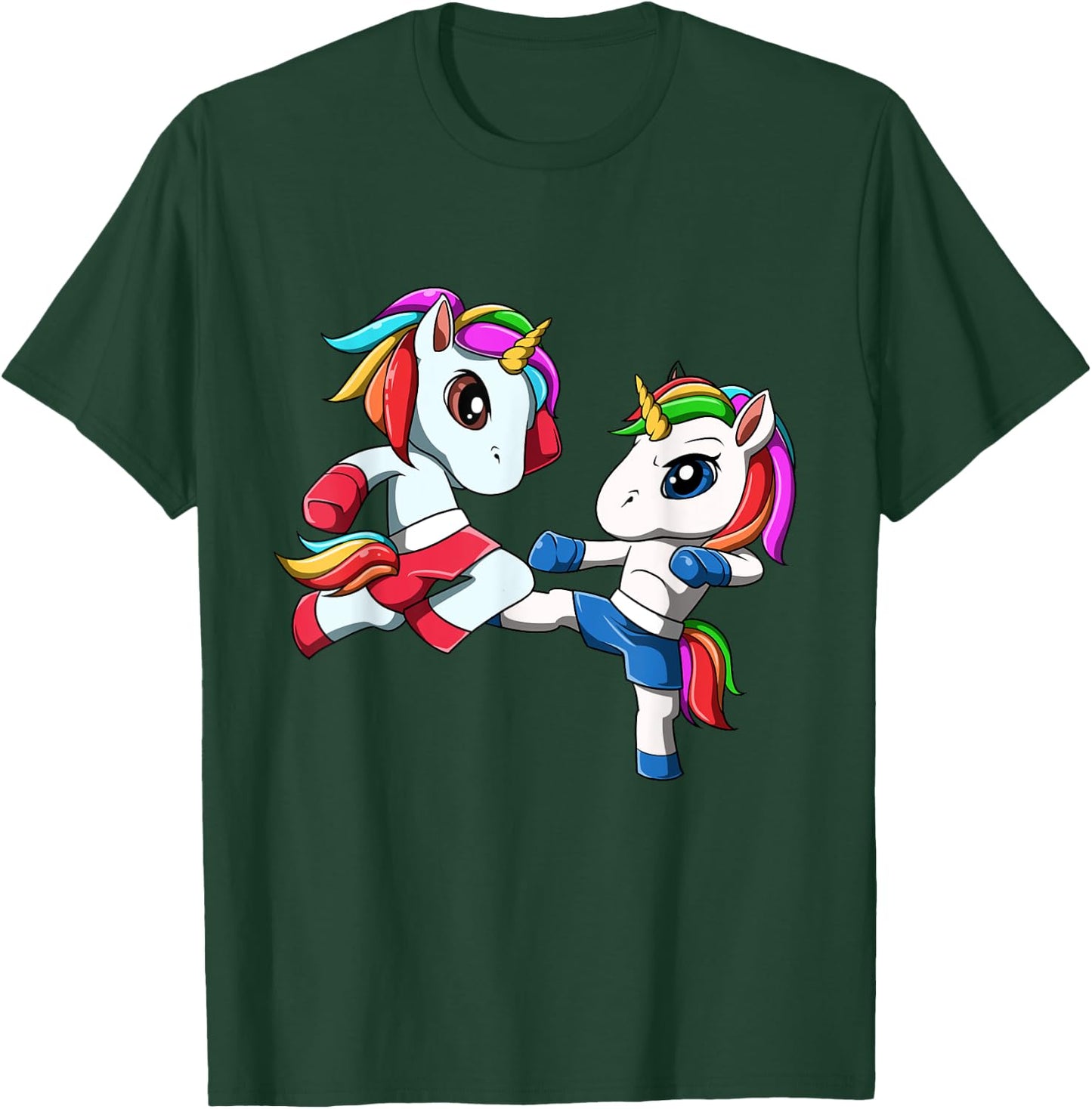 Unicorn Muay Thai - Thai Boxing and Kickboxing Gift T-Shirt - T-Shirt | Forest