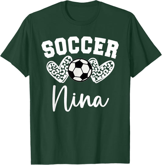 Soccer Nina Matching Family Soccer T-Shirt - T-Shirt | Forest