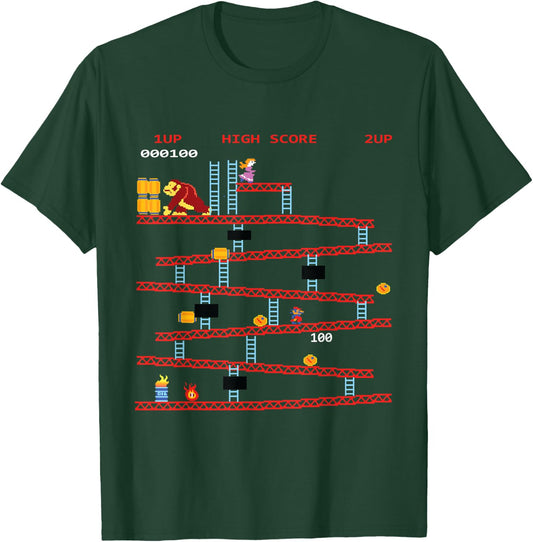 Gaming Arcade Retro Video Game Console Vintage Gamer Gifts T-Shirt - T-Shirt | Forest