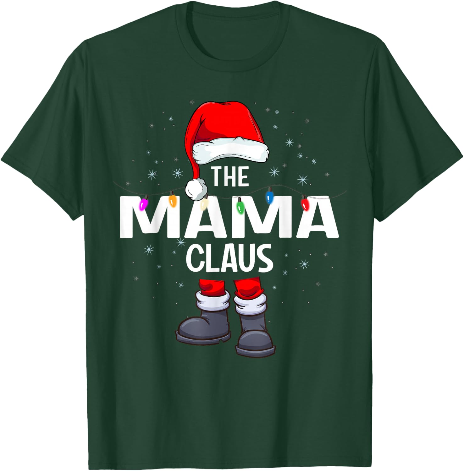 The Mama Claus Matching Christmas Pajama T-Shirt - T-Shirt | Forest