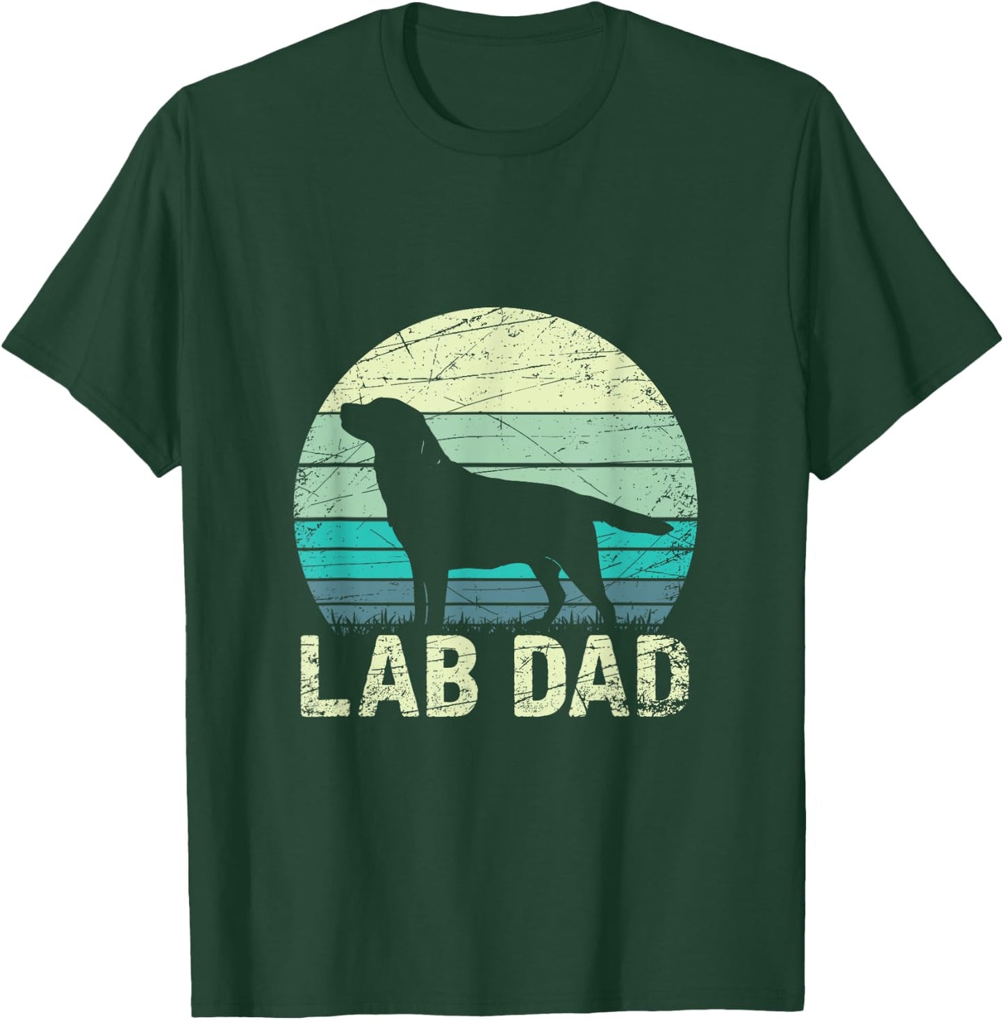 Lab Dad Labrador T-Shirt - T-Shirt | Forest