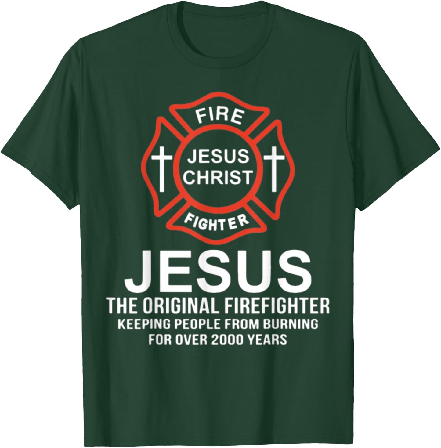 Fire Jesus Christ Fighter Jesus The Original Firef T-Shirt - T-Shirt | Forest