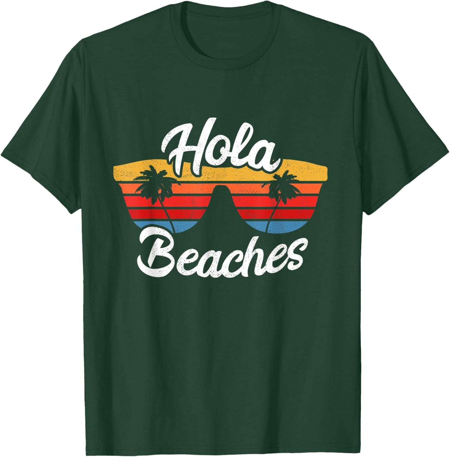 Hola Beaches Summer Sunset at Beach & Ocean Women T-Shirt - T-Shirt | Forest