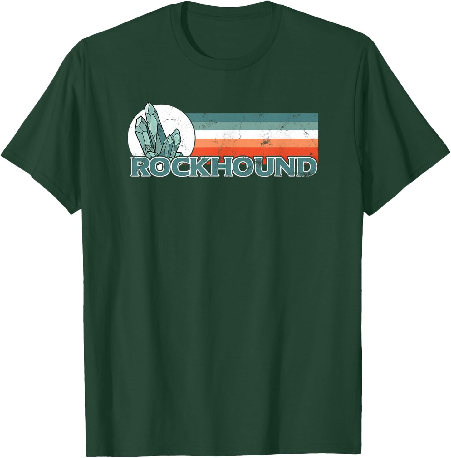 Rock Collector Rockhound Crystal Hunting Vintage Geology T-Shirt - T-Shirt | Forest