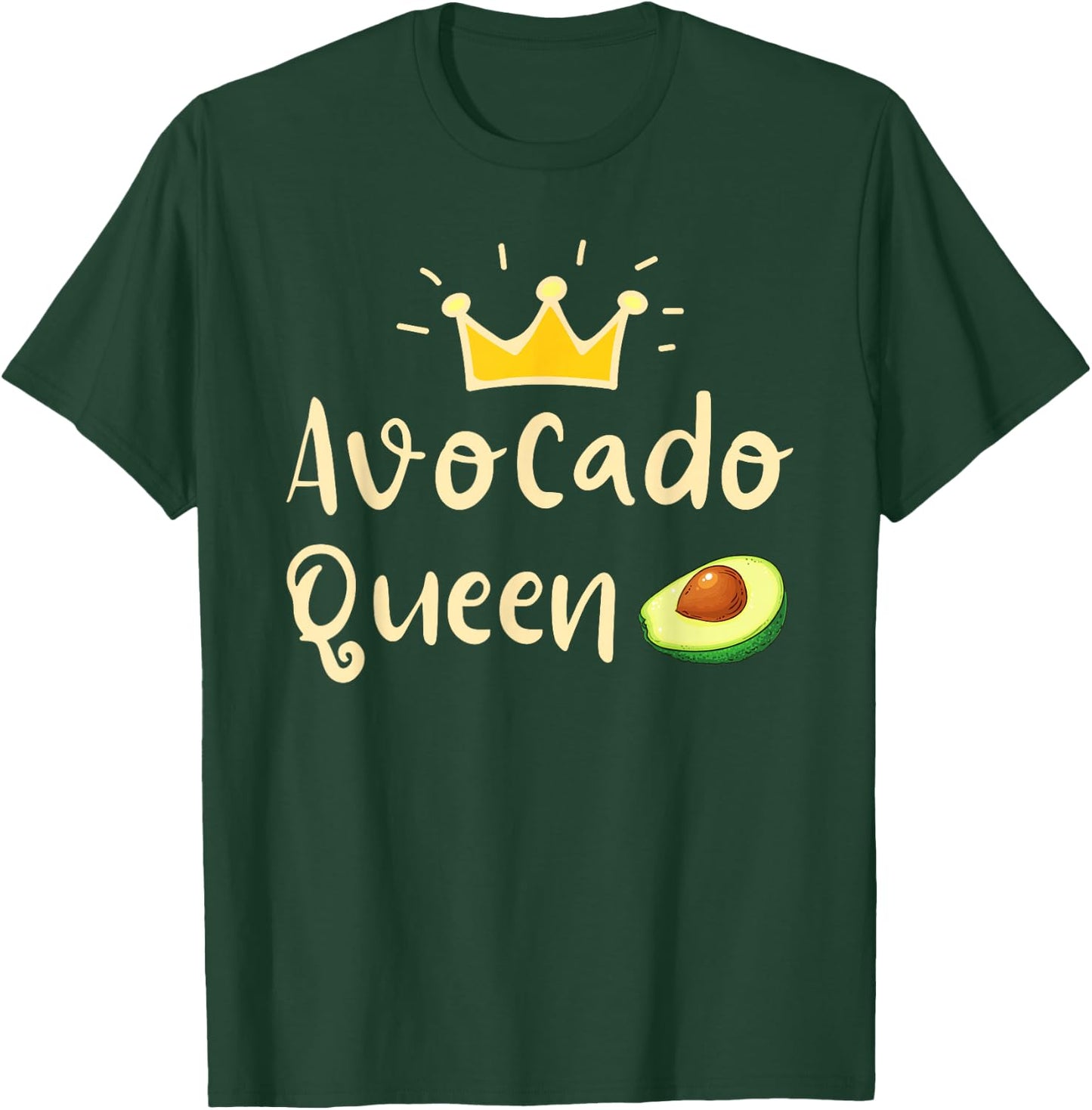 Avocado Queen - Avocado Lover & Guacamole Gift T-Shirt - T-Shirt | Forest