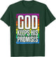 God Keeps His Promises Rainbow Lovely Christian Christianity T-Shirt - T-Shirt | Forest