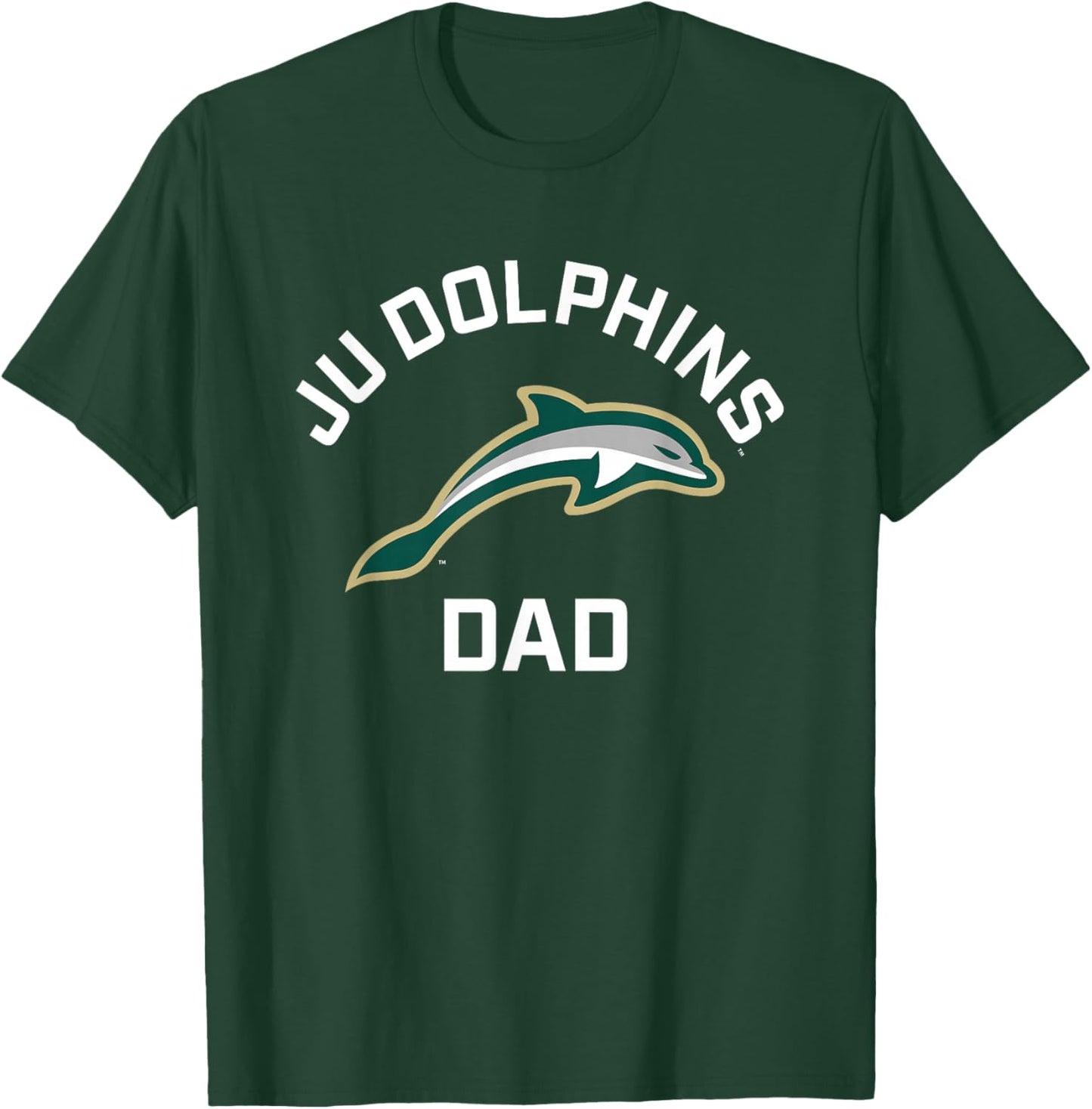Jacksonville University Dolphins Arched Dad T-Shirt - T-Shirt | Forest