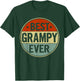Best Grampy Ever Retro Style Cool Birthday Gift Grampy T-Shirt - T-Shirt | Forest