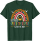 Retired Speech Therapist Class Of 2024 Leopard Rainbow T-Shirt - T-Shirt | Forest