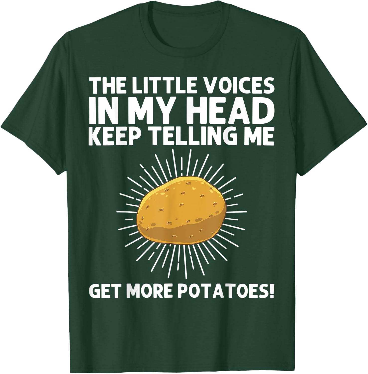 Funny Potato Gift Women Cute Potato Tater Spud Lover T-Shirt - T-Shirt | Forest