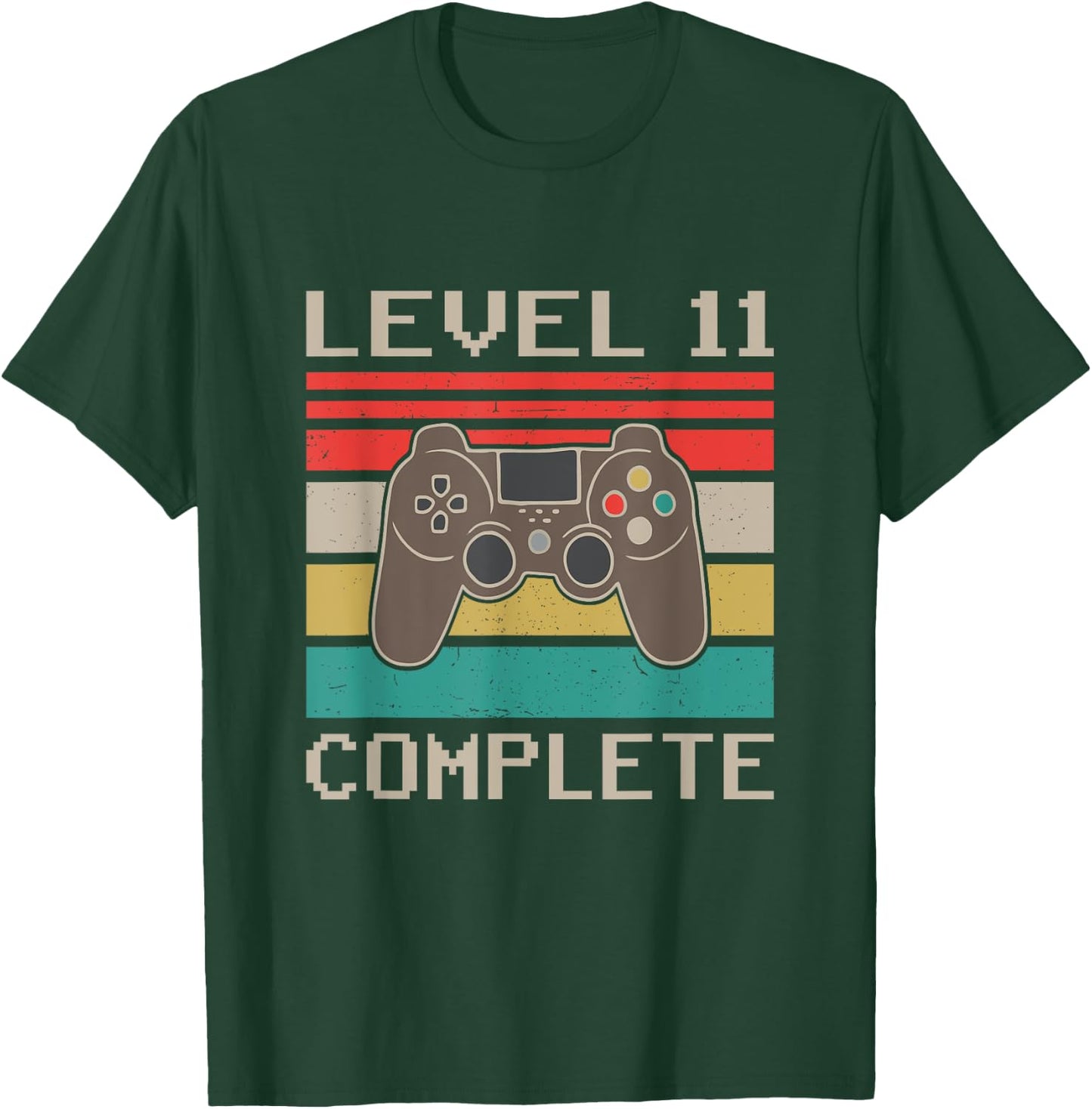 Level 11 Complete 11th Wedding Anniversary For Couples T-Shirt - T-Shirt | Forest