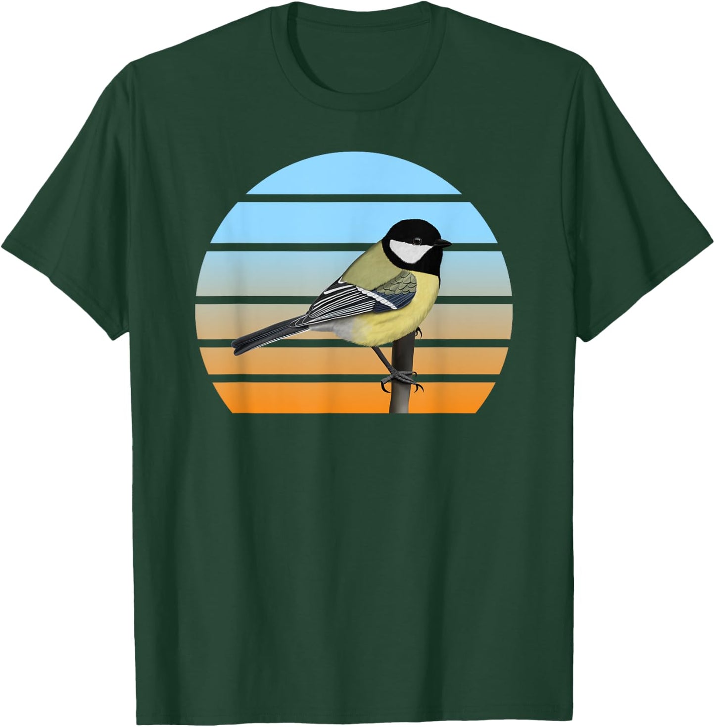 Chickadee Bird Birdlover Birdwatcher Animal Biologist Birder T-Shirt - T-Shirt | Forest