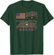 M113 Armored Personnel Carrier Patriotic American Flag Women Kids Men T-Shirt - T-Shirt | Forest