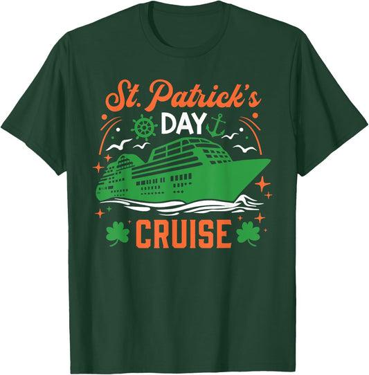 St. Patrick's Day Cruise Vacation Cruising Ship Matching T-Shirt - T-Shirt | Forest