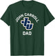 John Carroll University Blue Streaks Arched Dad T-Shirt - T-Shirt | Forest