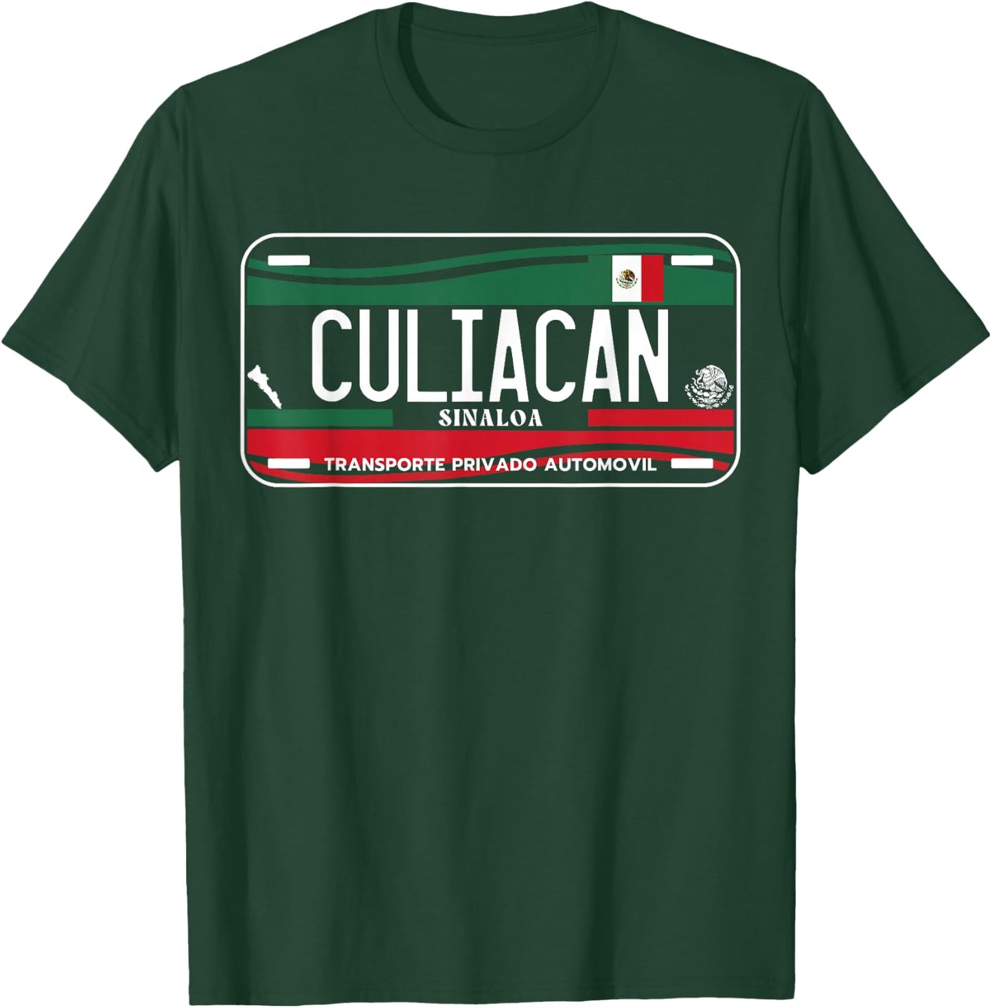 Culiacan Sinaloa License Plate Aesthetic, Culiacan T-Shirt - T-Shirt | Forest