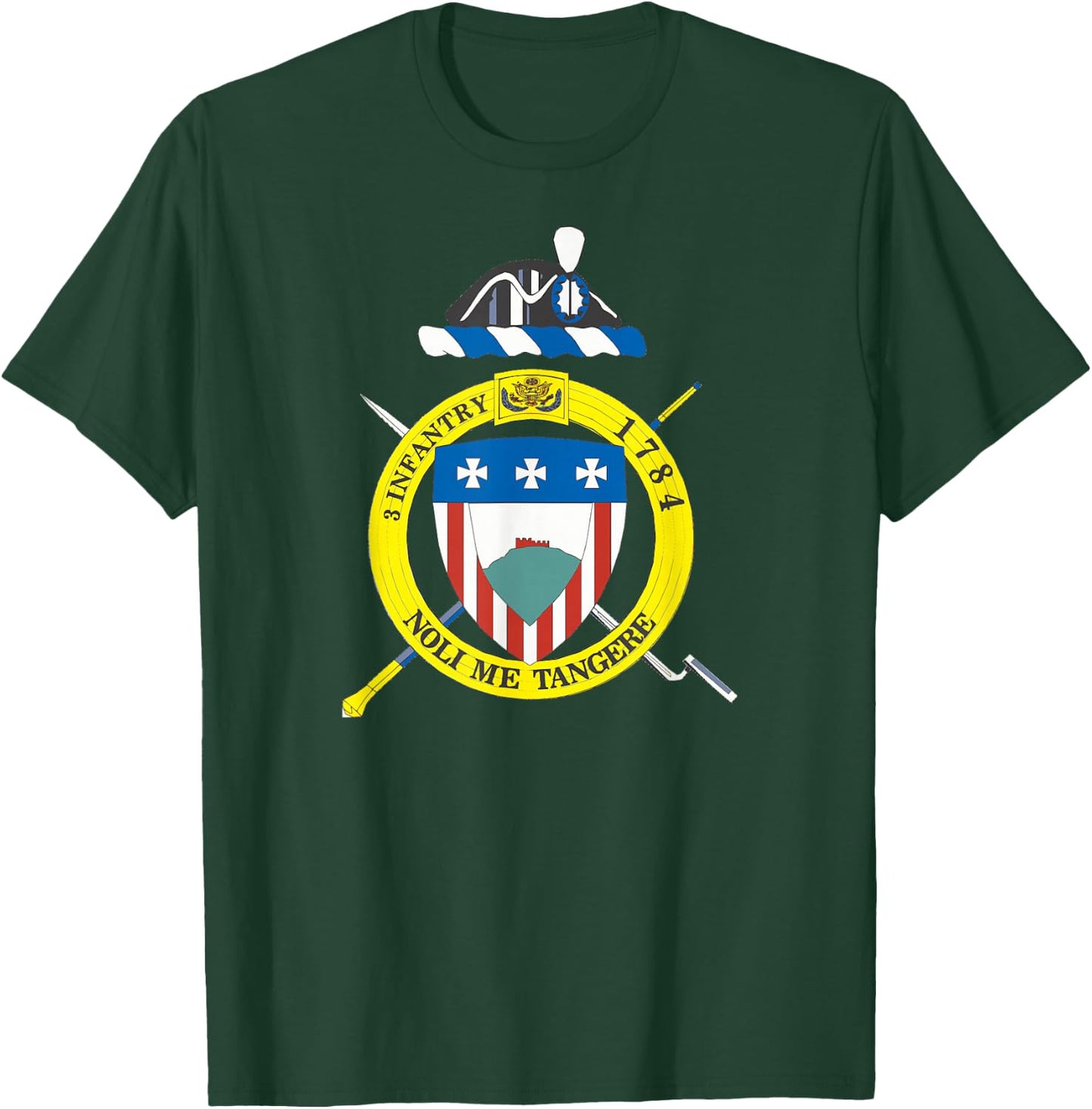 Old Guard 3rd Infantry Regiment Crest cen T-Shirt - T-Shirt | Forest