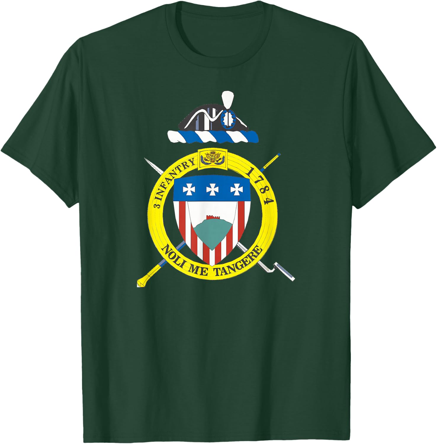 Old Guard 3rd Infantry Regiment Crest cen T-Shirt - T-Shirt | Forest