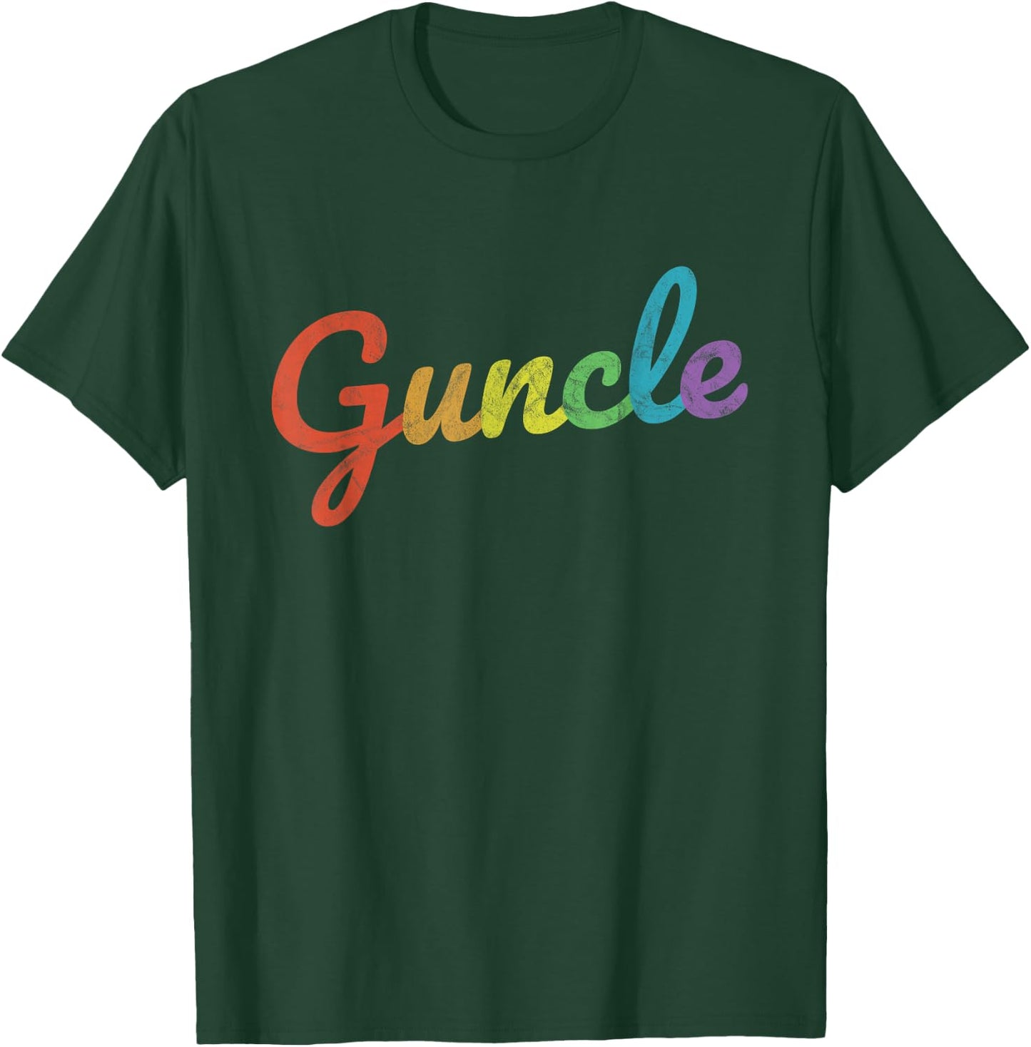 Fabulous Guncle Shirt LGTBQ - New Baby Gay Uncle Rainbow T-Shirt - T-Shirt | Forest