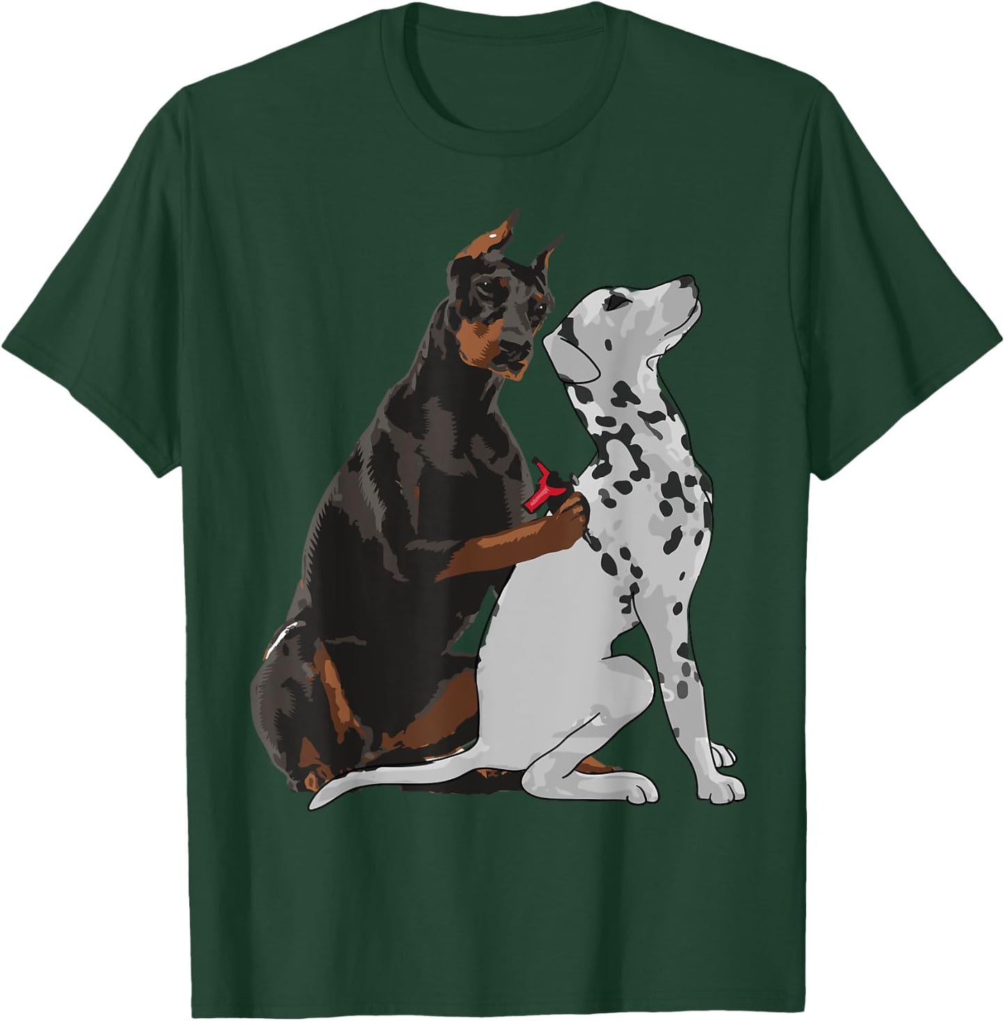 Cute Fashionable Doberman Tattooing Dalmatian Dog Gift T-Shirt - T-Shirt | Forest