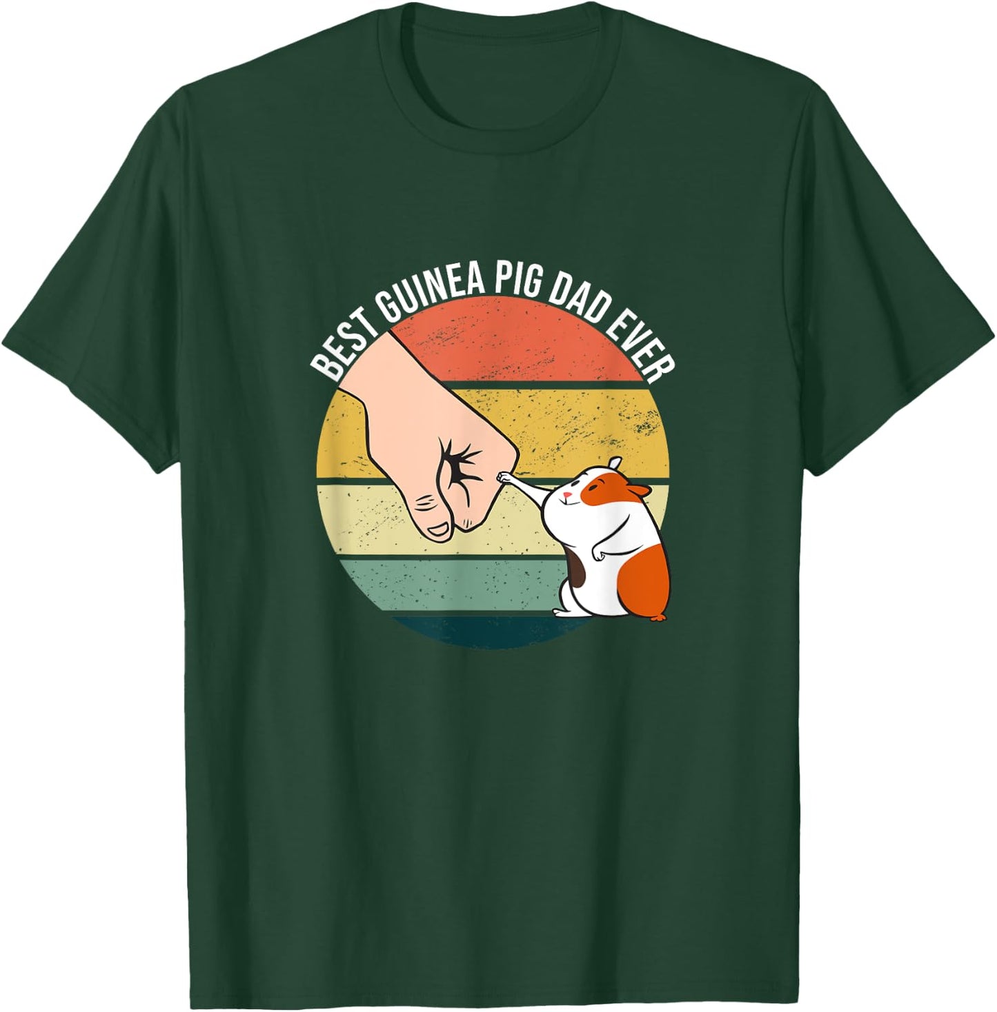 Best Guinea Pig Dad Ever Furry Potato Domestic Cavy T-Shirt - T-Shirt | Forest