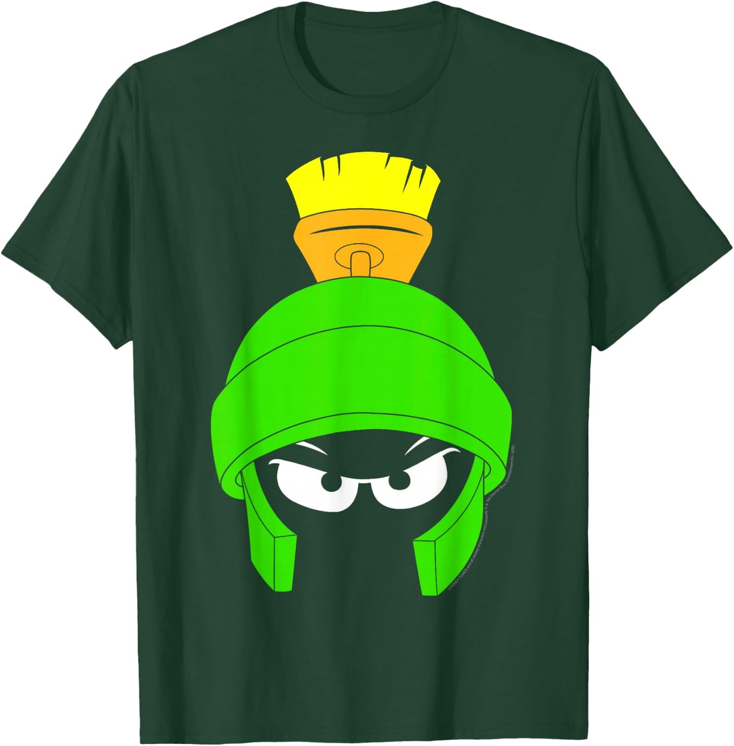 Looney Tunes Marvin The Martian Dark Big Face T-Shirt - T-Shirt | Forest