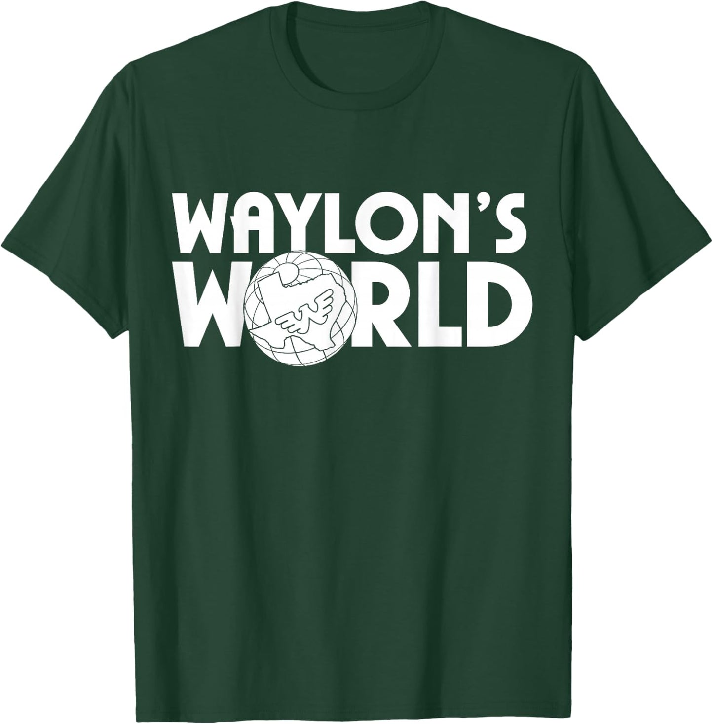 Waylon Jennings - Official Merchandise - Waylons World T-Shirt - T-Shirt | Forest