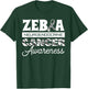 Zebra Neuroendocrine Cancer Awareness Ribbon Carcinoma Tumor T-Shirt - T-Shirt | Forest