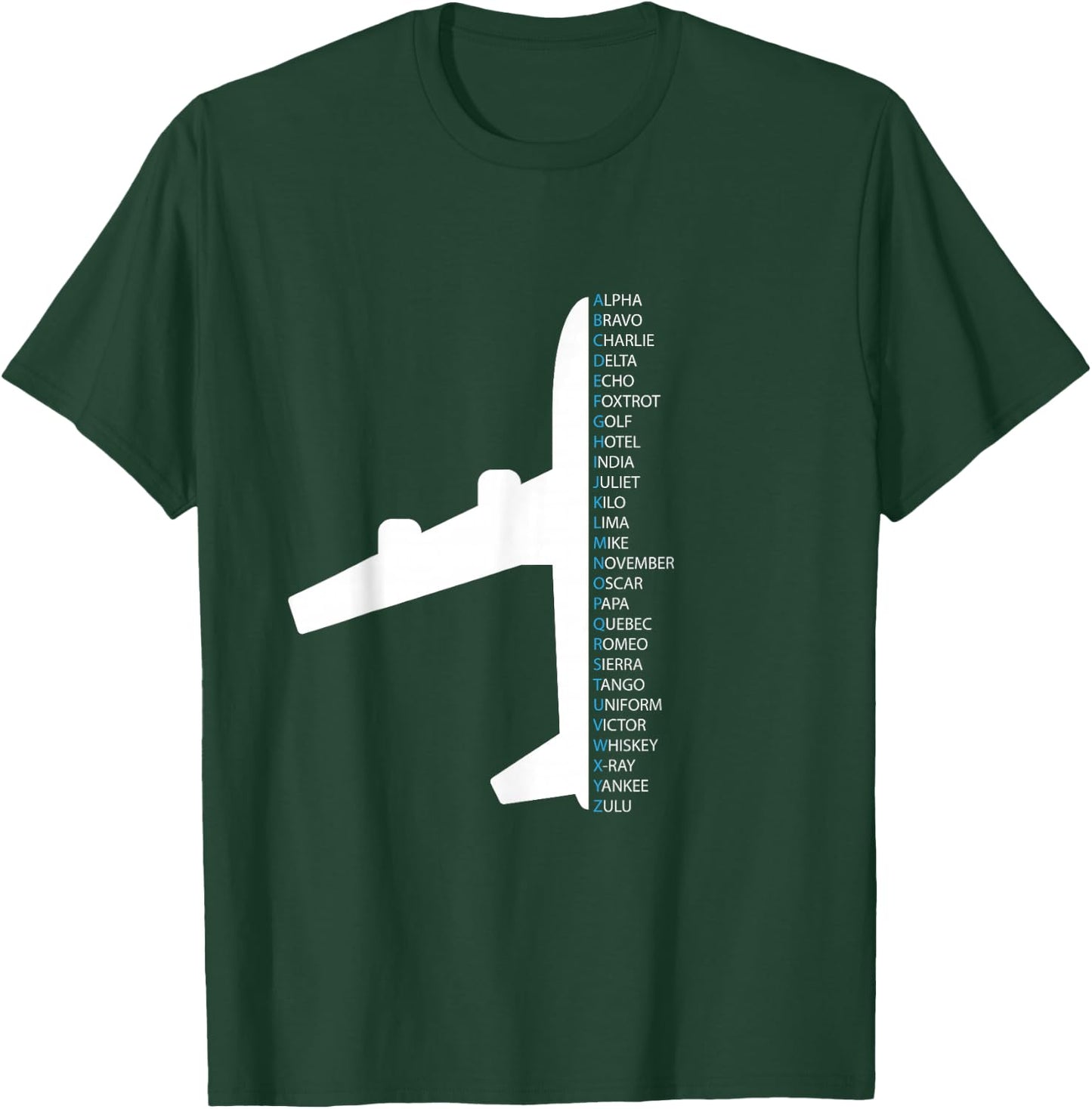 NATO Alphabet Design for a Air Traffic Controller T-Shirt - T-Shirt | Forest