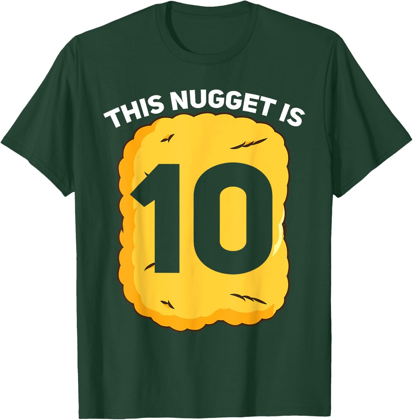 10 Year Old Chicken Nugget Birthday Party T-Shirt - T-Shirt | Forest