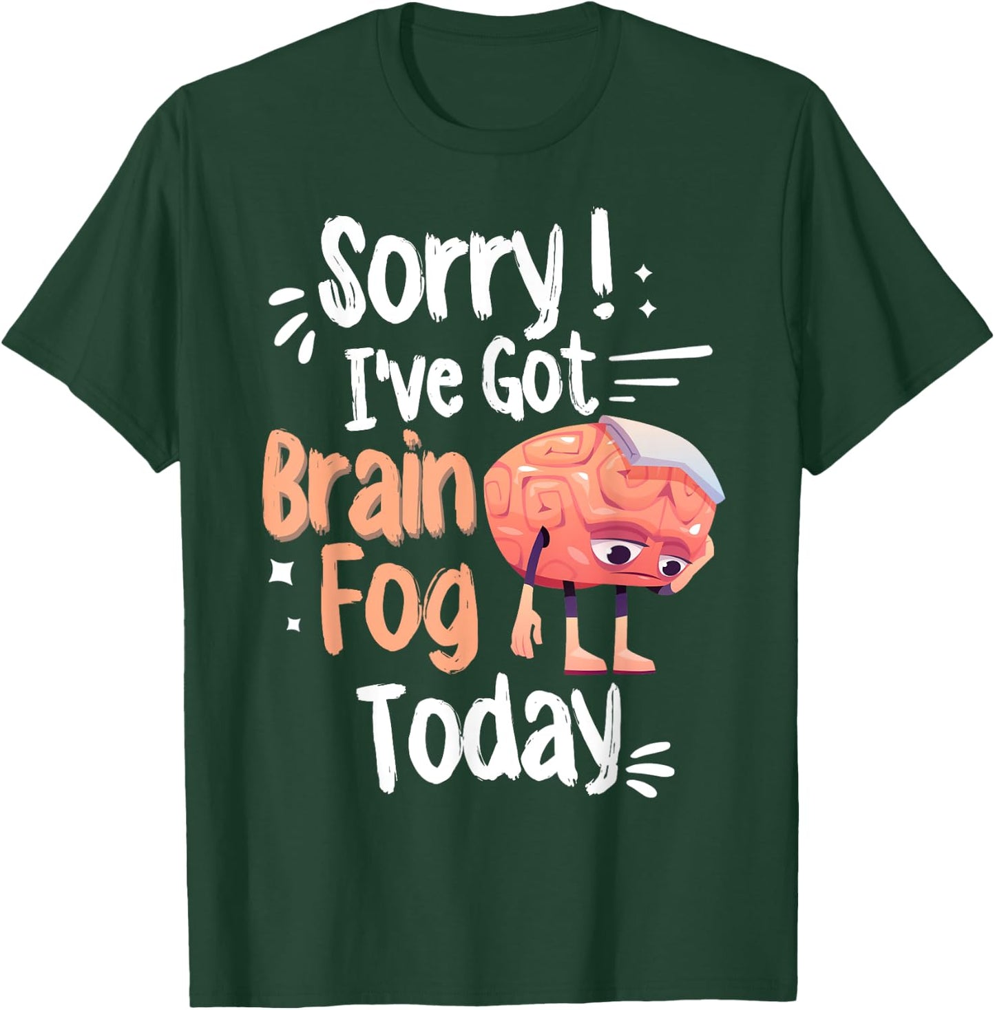 Lupus Awareness & Fibro Fog Fibromyalgia Brain Fog T-Shirt - T-Shirt | Forest