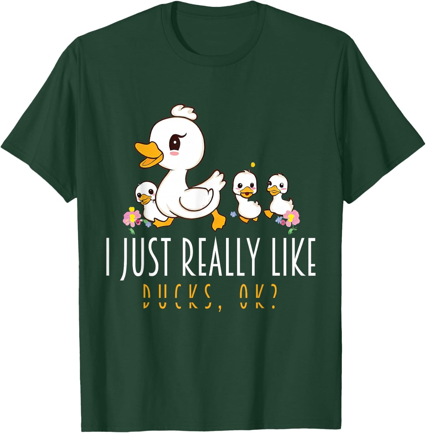 Just A Girl Who Loves Ducks - Duck Family T-Shirt - T-Shirt | Forest