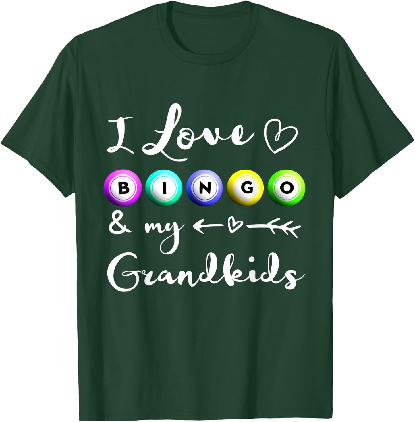 Bingo Shirt, I Love Bingo, Gift Grandma, Mommom Nana T-Shirt - T-Shirt | Forest