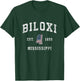Biloxi Mississippi MS Vintage American Flag Sports Design Kids Men T-Shirt - T-Shirt | Forest