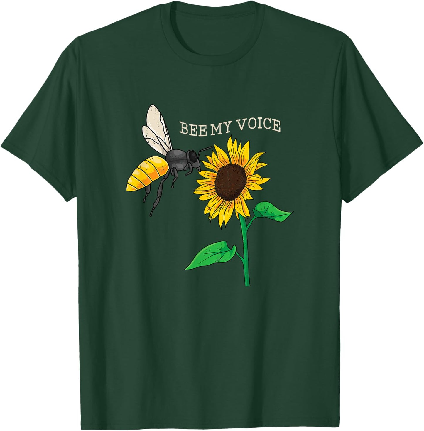Honey Bee Beekeeper Wildlife Protection I Bee My Voice T-Shirt - T-Shirt | Forest