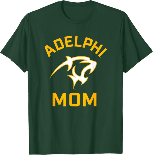 Adelphi University Panthers Arched Mom T-Shirt - T-Shirt | Forest