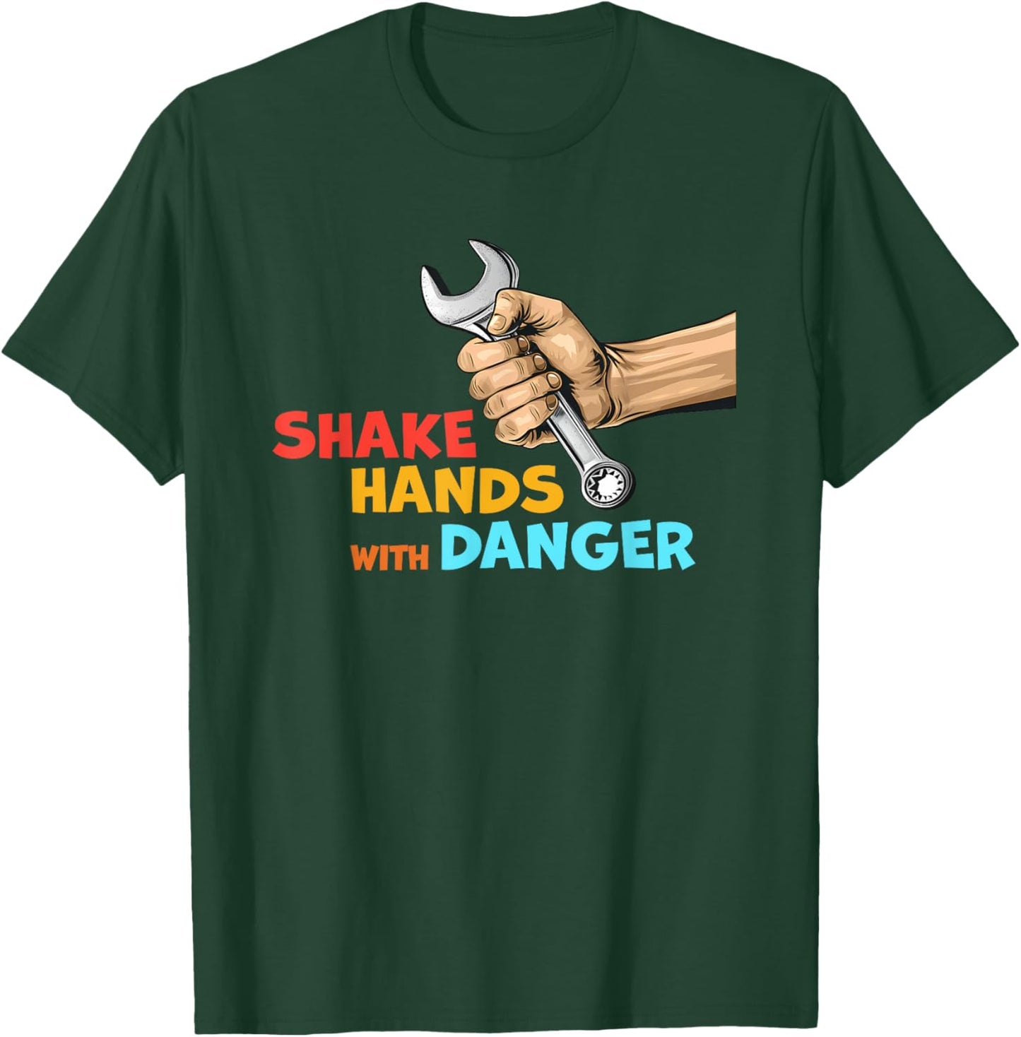 Shake Hands With Danger Retro Apparel T-Shirt - T-Shirt | Forest