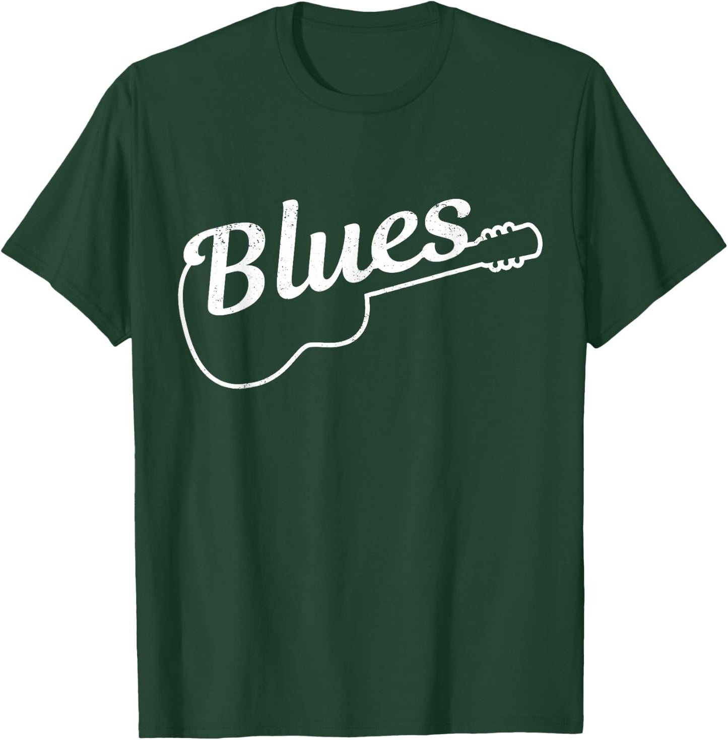 Blues Guitar Music Guitarist Musician Gift T-Shirt - T-Shirt | Forest